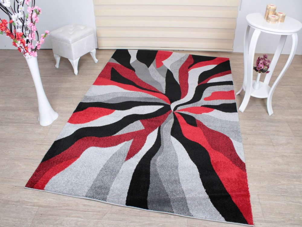 Fjord szőnyeg Piros-szürke 80x150 cm